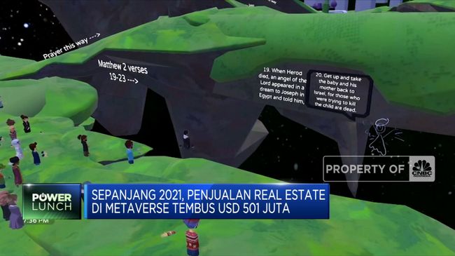 2021, Penjualan Real Estate di Metaverse USD 501 Juta