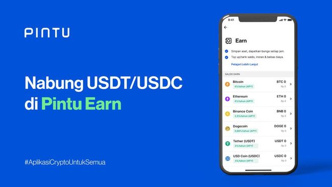 Dear Investor, Nabung Kripto USDT & USDC Bisa Lewat Pintu