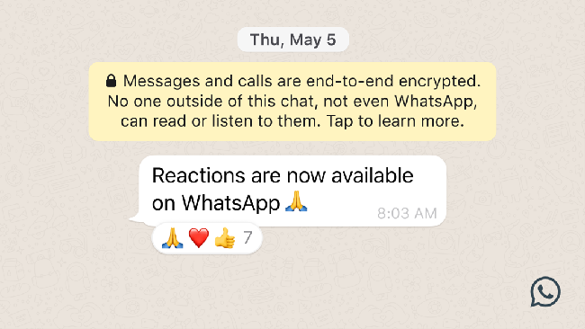 Tinggal Hitungan Hari, Reaksi Emoji Meluncur di WhatsApp