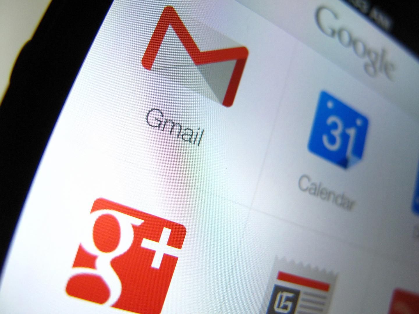 Google apps are shown on an Apple iPhone. Researcher James Fisher believes Gmail’s “dots don’t matter” policy is a security risk.
REUTERS/MIKE BLAKE