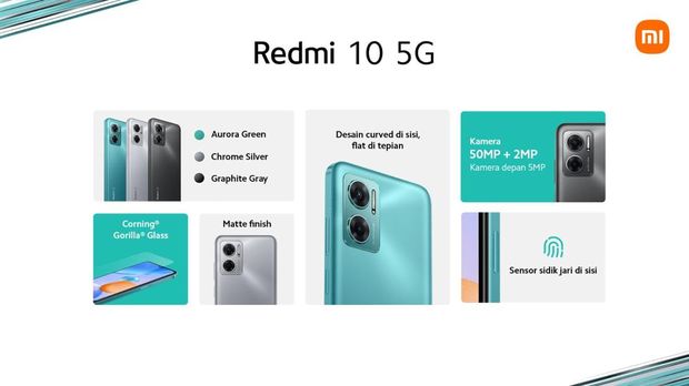 Redmi 10 5G Resmi Meluncur, Dibanderol Rp 2 Jutaan