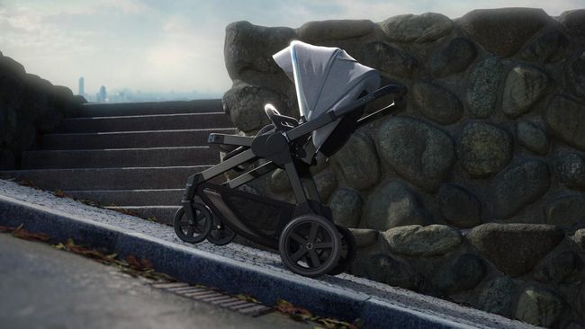 Stroller Ini Bisa Bergerak Sendiri, Tapi Tetap Harus Didorong