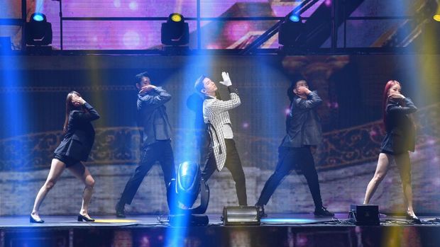 TAIWAN, CHINA - SEPTEMBER 07: (CHINA MAINLAND OUT) TVXQ¡¯s Yunho and Changmin held concert ¡°CIRCLE #with¡± and attracted over 5200 fans to come on 07 September, 2019 in Taipei,Taiwan,China.(Photo by TPG/Getty Images)