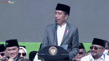 Saat Jokowi Puji Aksi Banser Bawakan Lagu ‘We Will Rock You’