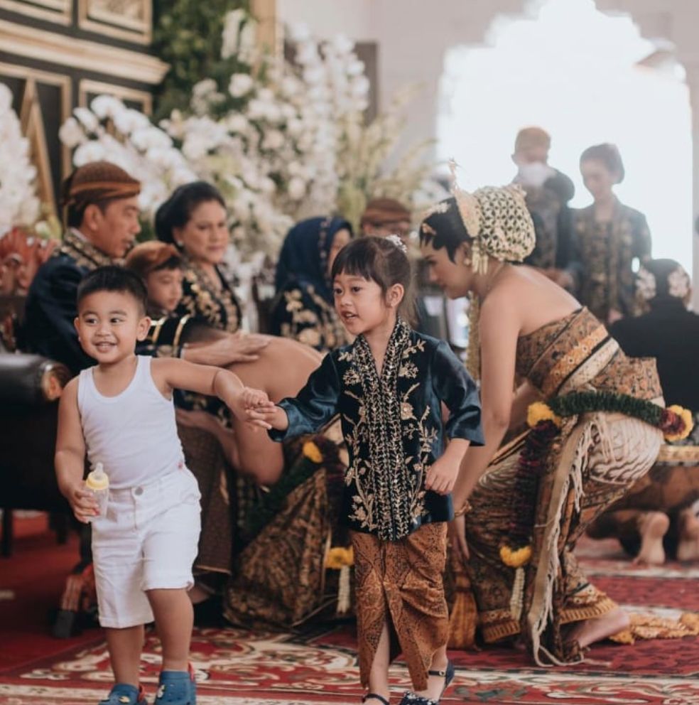 Panembahan Al Nahyan dalam acara pernikahan Kaesang & Erina (Tangkapan layar Instagram)