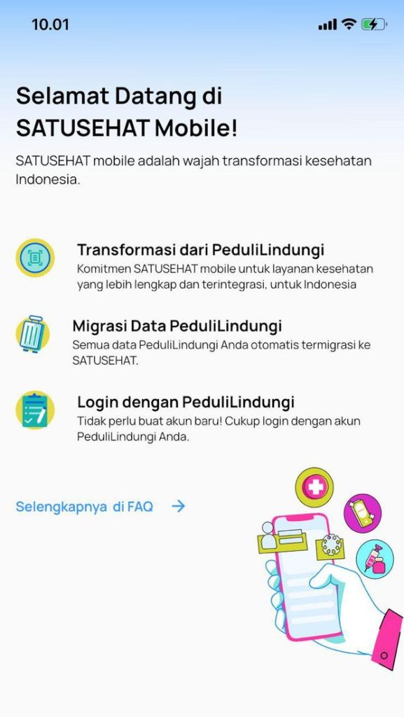 Aplikasi PeduliLindungi Ganti SatuSehat, Ini Isi & Fungsinya