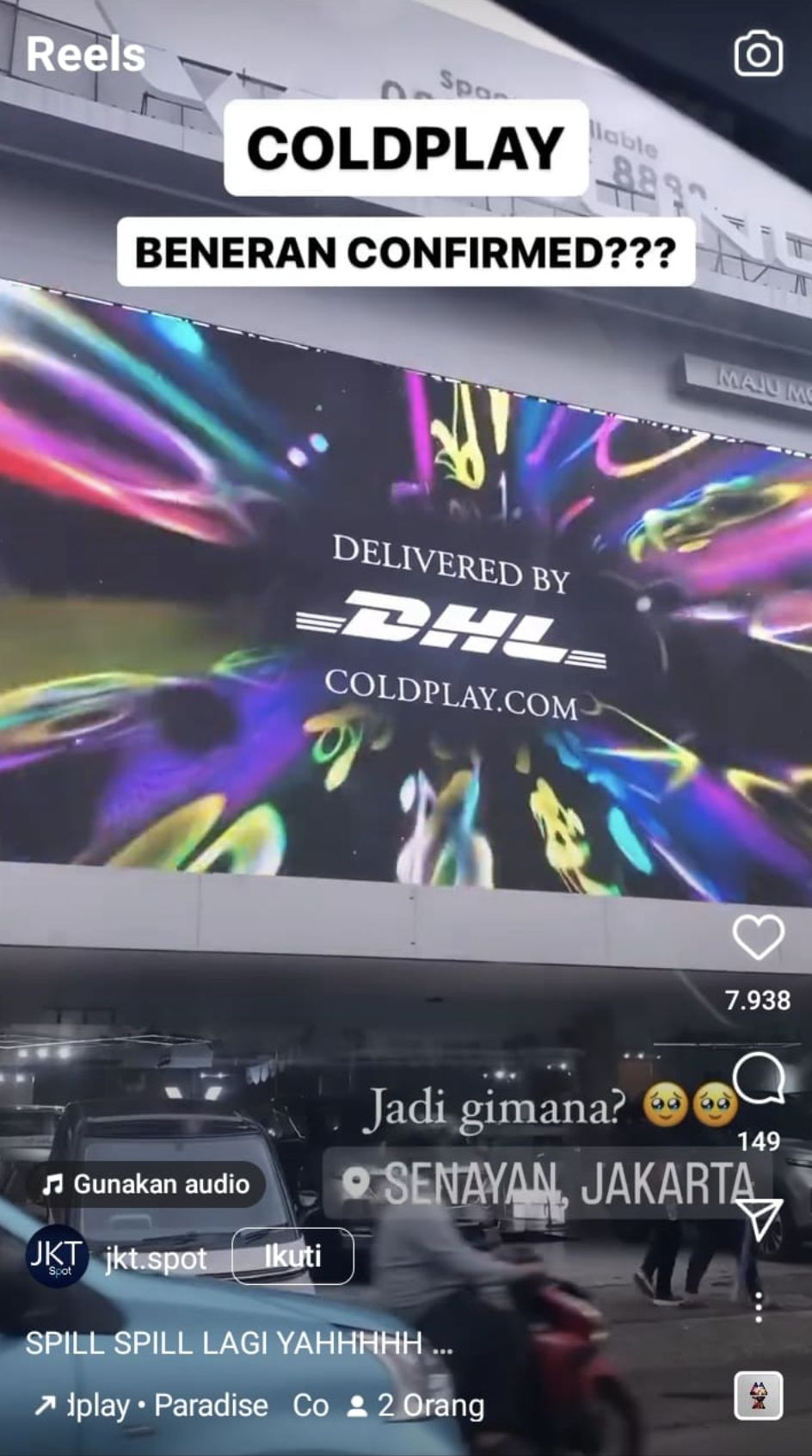 Tangkapan layar Coldplay (Tangkapan layar)