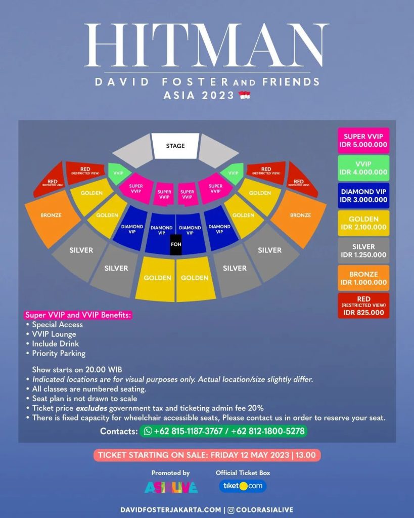 Bukan Cuma Coldplay, Tiket Konser David Foster Terjual Habis