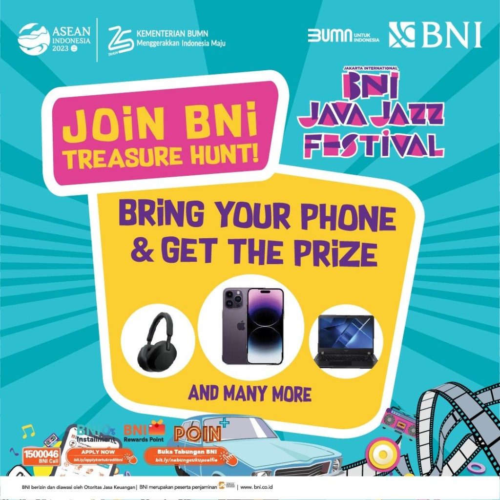 Gelar Java Jazz Festival, BNI Hadirkan BNI Treasure Hunt