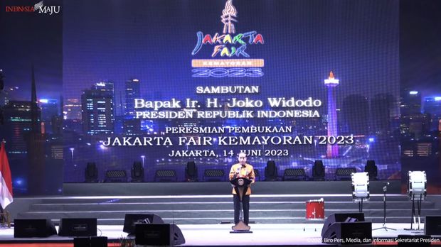 Jokowi Buka PRJ di Kemayoran, Tandai HUT Jakarta ke-496
