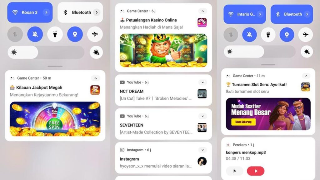 Heboh Notifikasi Judi Online di HP Reno 10, Ini Kata Oppo