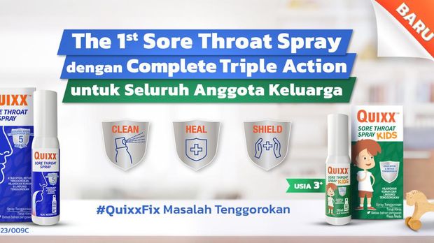 Masalah Tenggorokan Menghadang, QUIXX Jadi Solusi Jitu