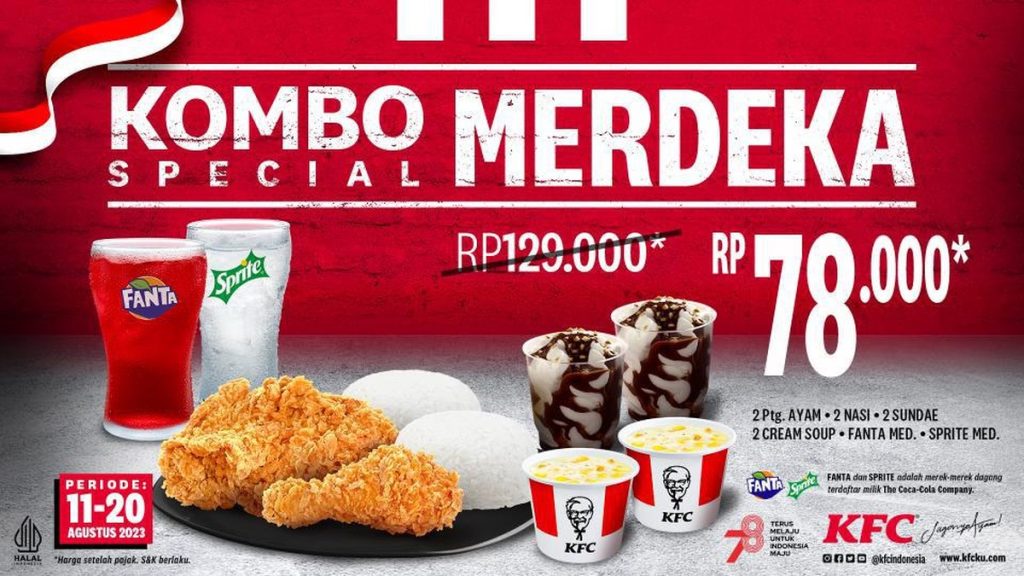 Rayakan Hari Kemerdekaan, KFC Punya Paket Spesial!