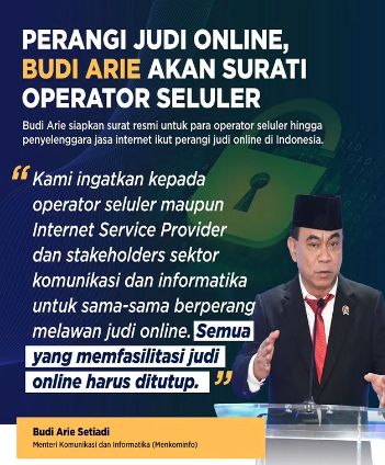 Perang Lawan Judi Online, Menkominfo Surati Operator & OJK