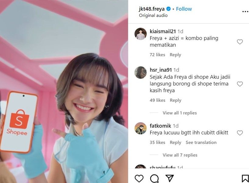 Tangkapan Layar member JKT48 (dok:ist)