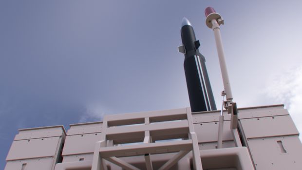Sistem pertahanan udara Sky Sonic buatan perusahaan Israel, Rafael. Sistem ini diklaim mampu mengadang rudal hipersonic yang bergerak lebih cepat dari gelombang suara.