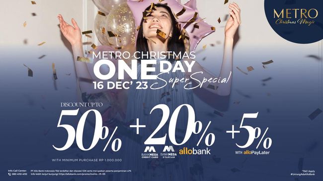 METRO Tebar Promo Spesial Natal, Diskon Hingga 70%!