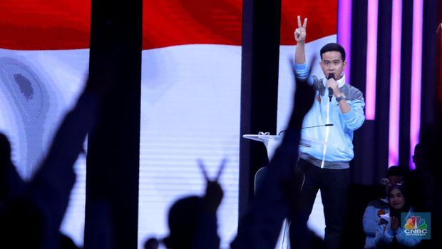 Cawapres no 2 Gibran Rakabuming Raka. (CNBC Indonesia/Muhamad Sabki)