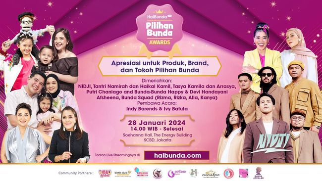 Siap-siap, HaiBunda Gelar ‘Pilihan Bunda Awards’ Gelar 28 Januari 2024
