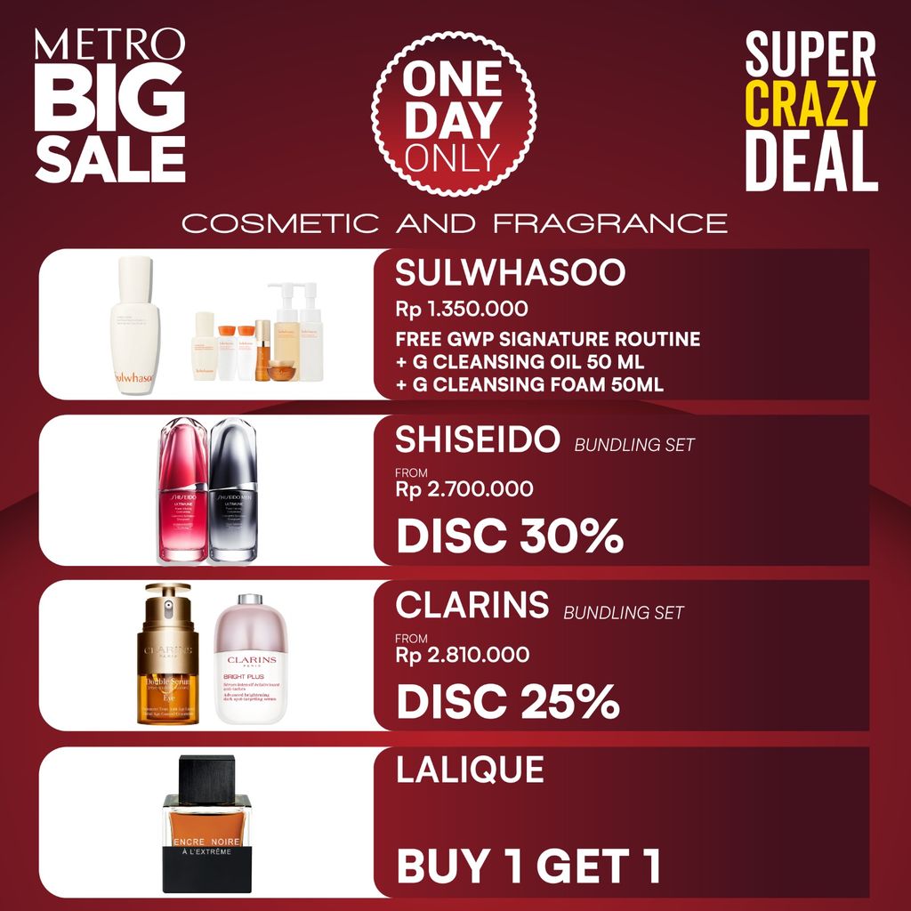 Metro BIG Sale Super Crazy Deal. (Metro)