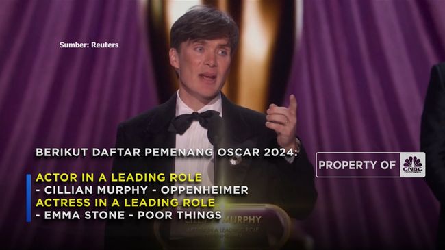 Film Oppenheimer Hingga Billie Ellish Sabet Piala Oscar 2024!
