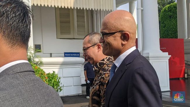 CEO Microsoft Satya Nadella Tiba di Istana Ketemu Jokowi Pagi Ini