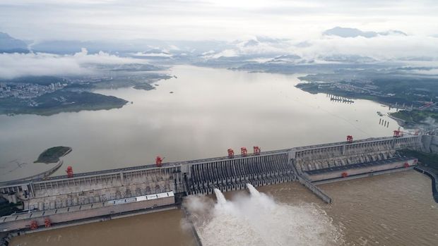 Three Gorges Dam. (Wang Gang/Xinhua via AP/File Foto)