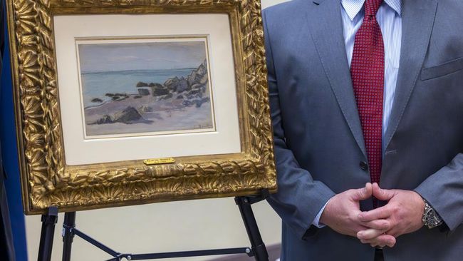 Penampakan Lukisan Monet yang Dicuri Nazi Saat Perang Dunia II
